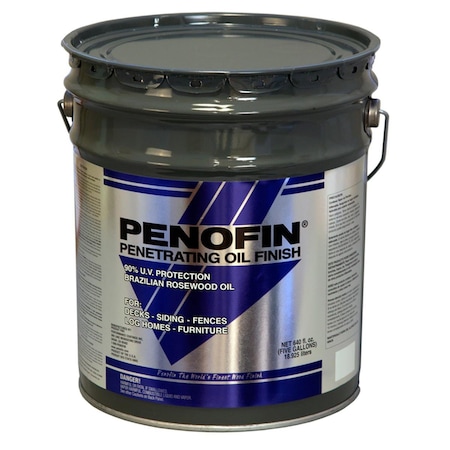 5 Gal Blue Semi-Transparent Oil-Based Wood Stain, Sable
